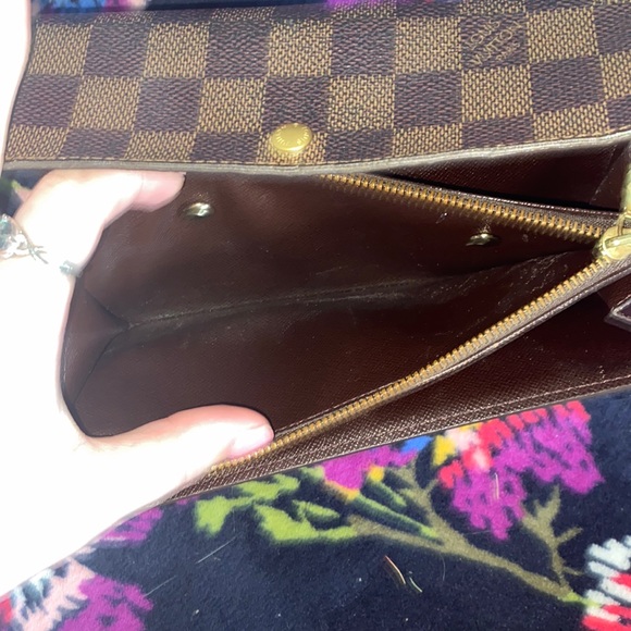 Authentic Vintage Louis Vuitton Ebene Sarah Long Wallet *trade for designer only - Picture 9 of 14